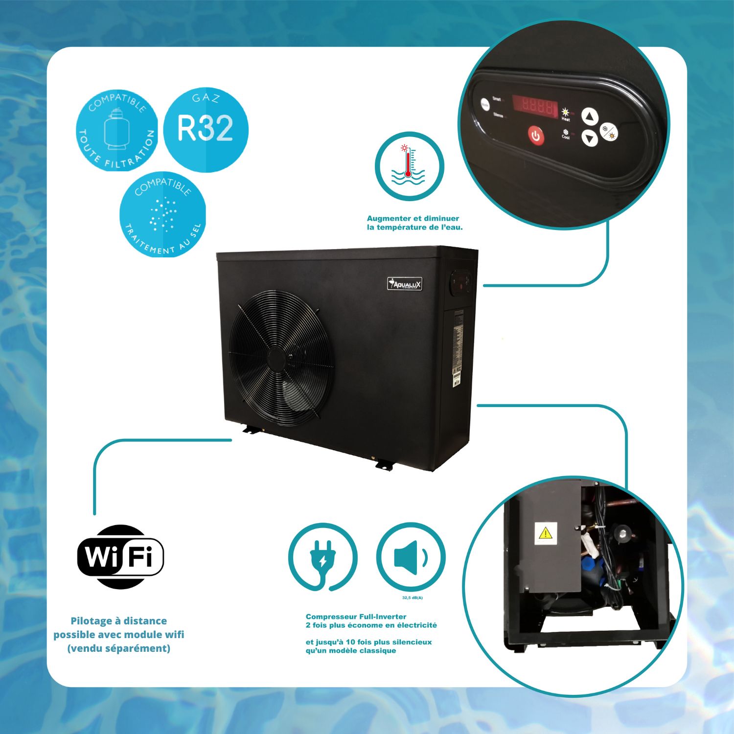 Jd Pac Premium 60 Inverter Mode D emploi Pompe à chaleur Piscine INVERTER 50 -9.2kW