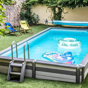 Piscine Azteck Rectangulaire 4.00 x 7.30 m – Hauteur 1.40 m – Semi-Enterrée